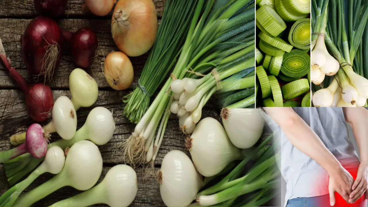 Spring Onions health benefits for cure piles in Telugu