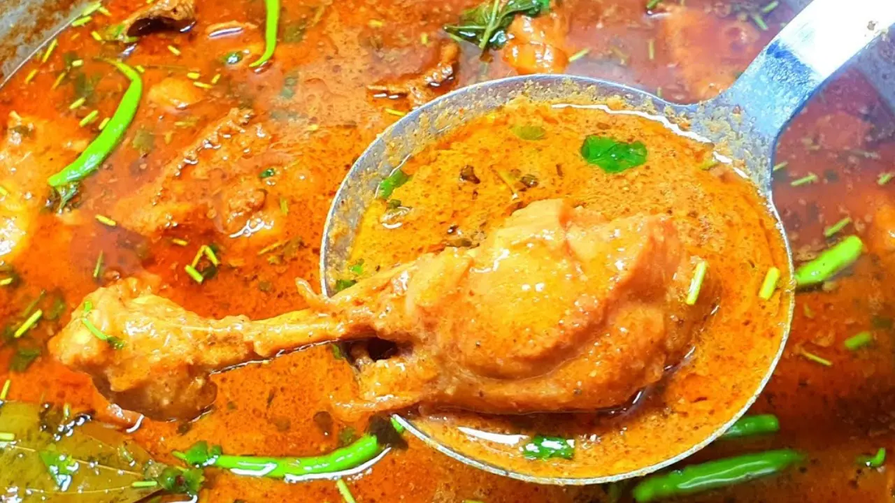 Hyderabadi Chicken Korma in telugu