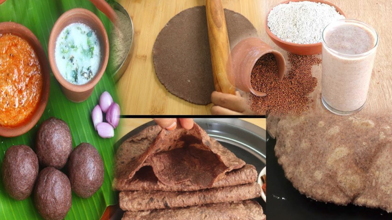 Ragi flour recipes in Telugu