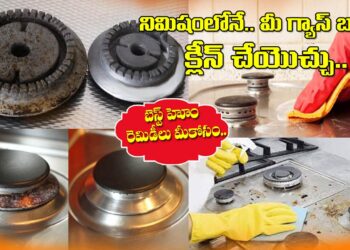 Gas Burner Cleaning Tips in Telugu : How To Clean Your Gas Burner 60 Seconds