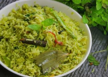 pudina pulao Rice in telugu