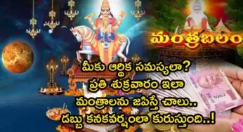Shukra Graha Dosha Remedies : మీకు ఆర్థిక సమస్యలా? ప్రతి శుక్రవారం ఇలా మంత్రాలను జపిస్తే చాలు.. డబ్బు కనకవర్షంలా కురుస్తుంది..!