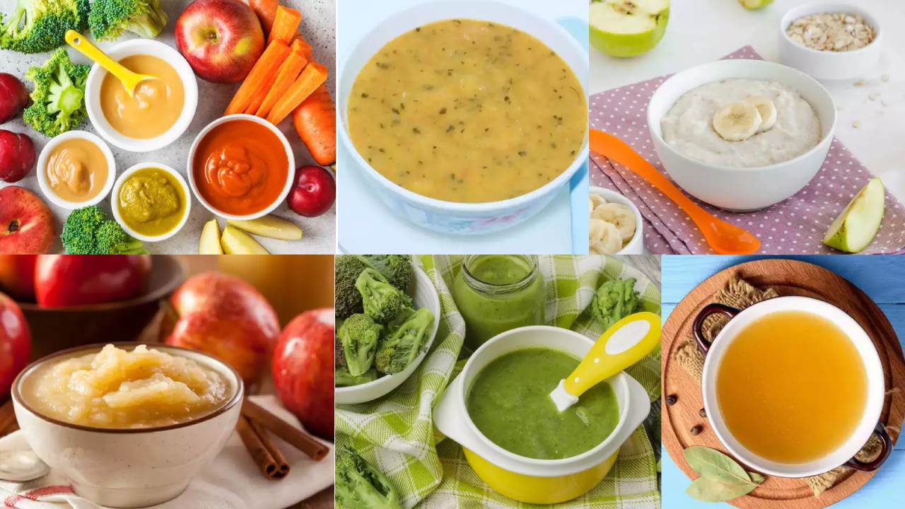 5 best foods for 6 months old babies in telugu