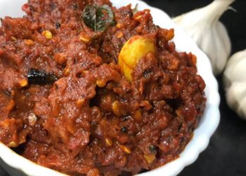 Garlic Chutney Recipe in telugu