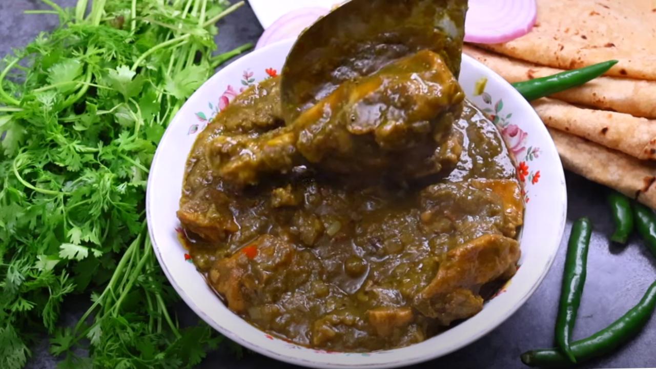 Green Chicken : Kothimeera Chicken Curry in telugu