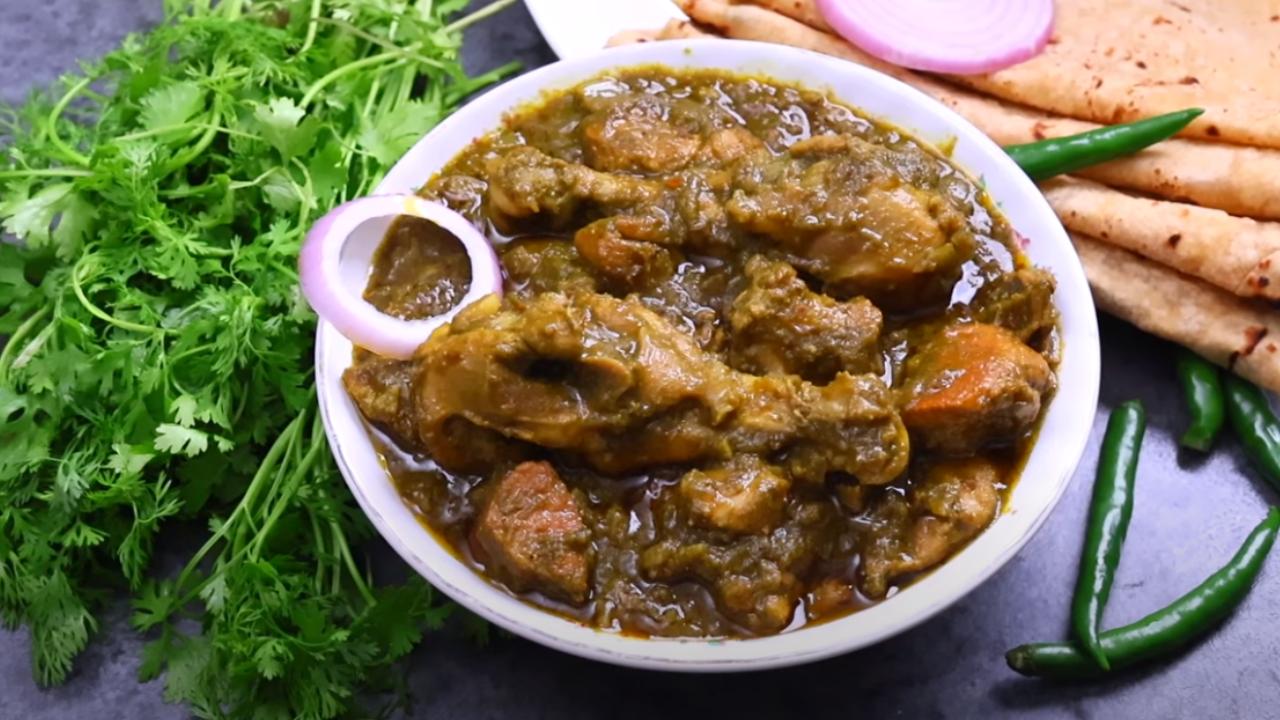 Green Chicken : Kothimeera Chicken Curry in telugu