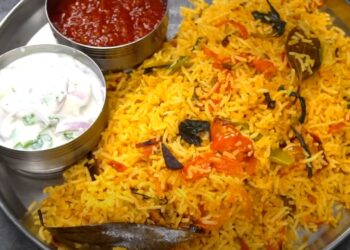 Tomato Dum Biryani Recipe in Telugu