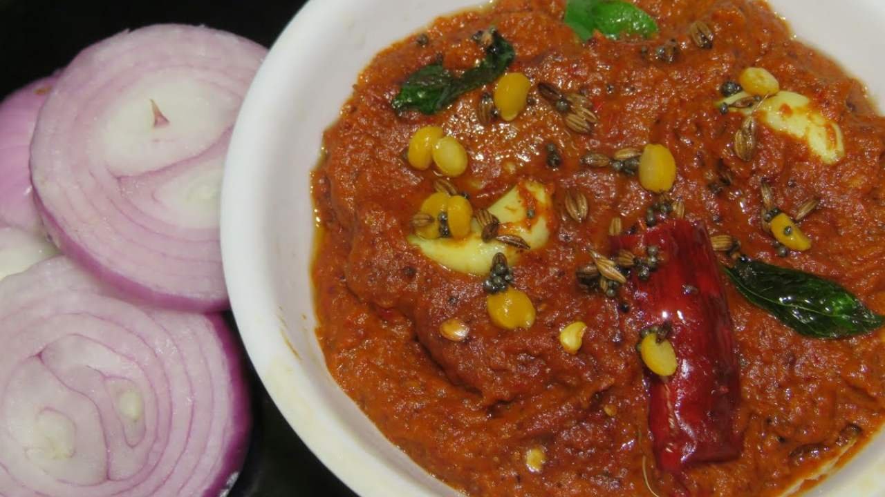 onion chutney in telugu