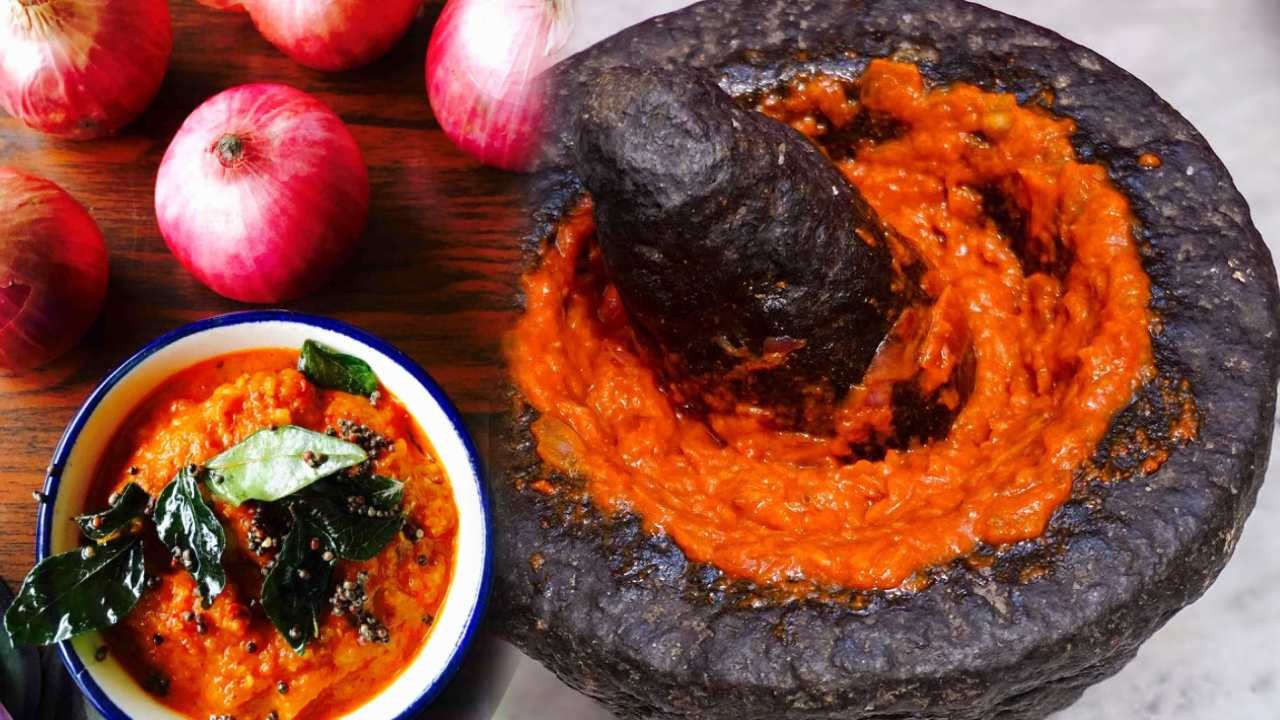 onion chutney in telugu