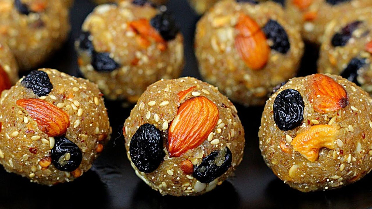 coconut dry fruit laddu recipe in telugu